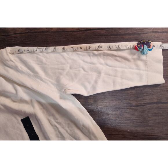 Banana Republic Factory V-neck Light Weight Pullover Sweater Cream Beige Large - Picture 5 of 7